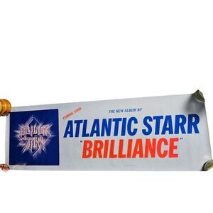 Atlantic Starr Brilliance Vintage 1982 Album Promo Banner Poster 14x42 A&M Funk